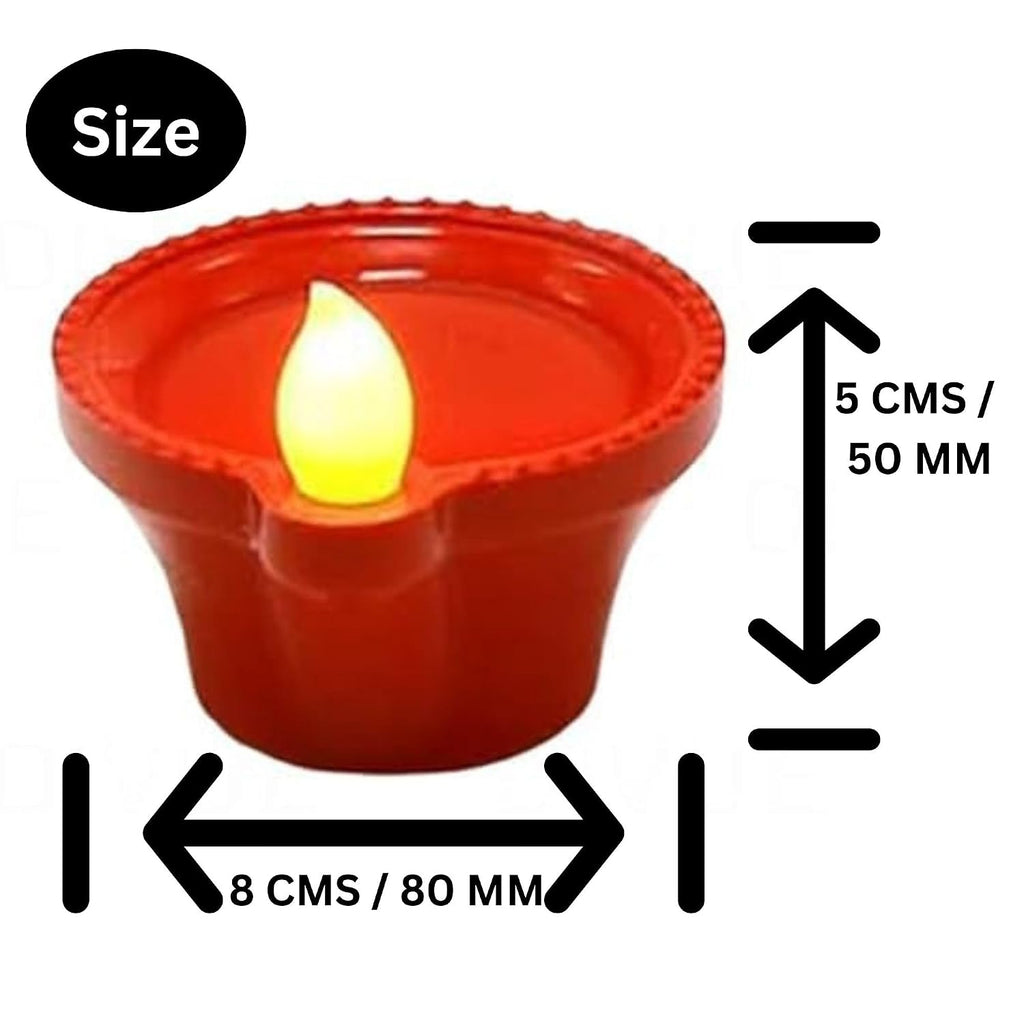 Water Sensor Diya for Home Decoration Floating Led Light Diya (Pack of 6)