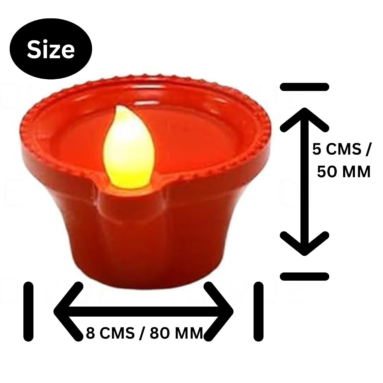 Water Sensor Diya for Home Decoration Floating Led Light Diya (Pack of 6)